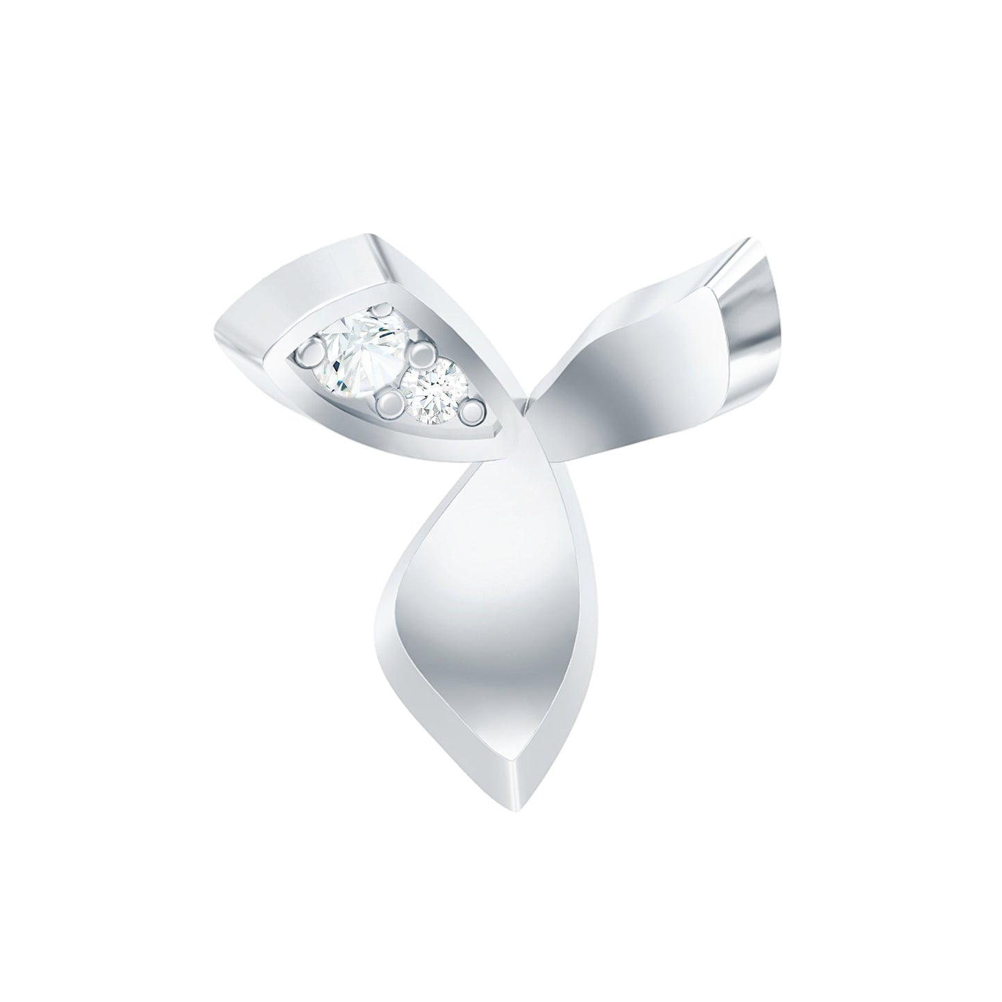 Unique Diamond Floral Earring for Tragus Piercing