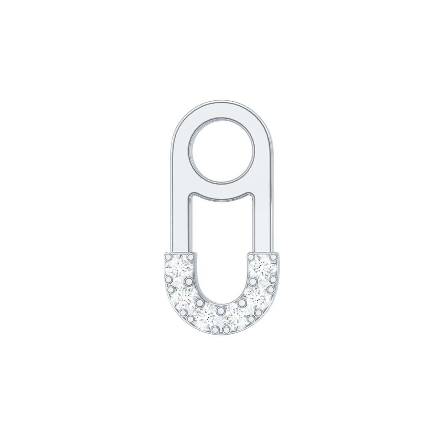 Diamond Pin Earring for Helix Piercing