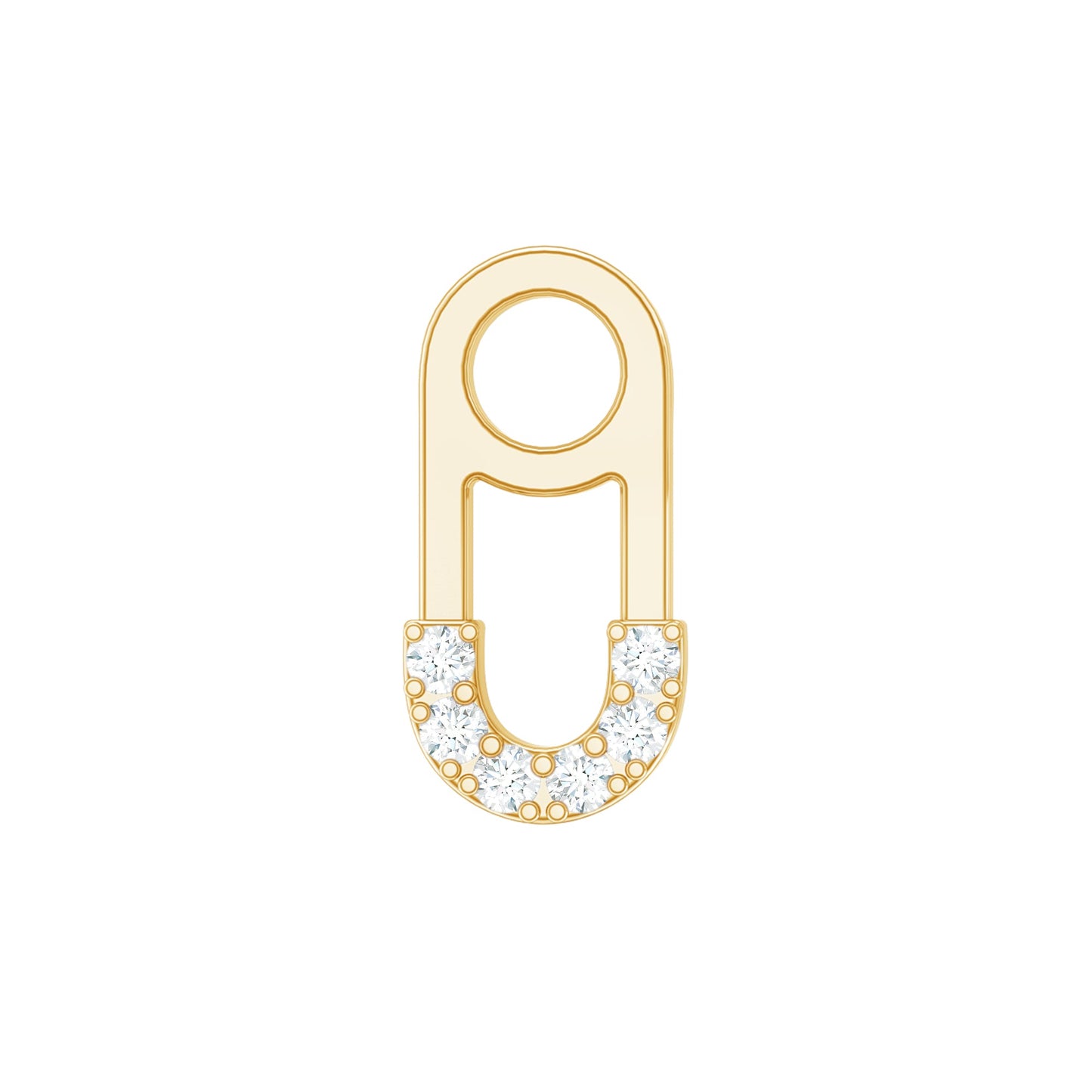 Diamond Pin Earring for Helix Piercing