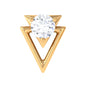 Certified Moissanite Triangle Tragus Earring