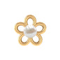 Simple Freshwater Pearl Flower Tragus Earring