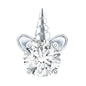 Cute Moissanite Unicorn Helix Earring for Women