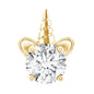 Cute Moissanite Unicorn Helix Earring for Women