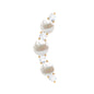Simple Freshwater Pearl and Moissanite Climber Earring