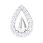 Certified Real Diamond Teardrop Helix Earring