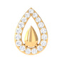 Certified Real Diamond Teardrop Helix Earring