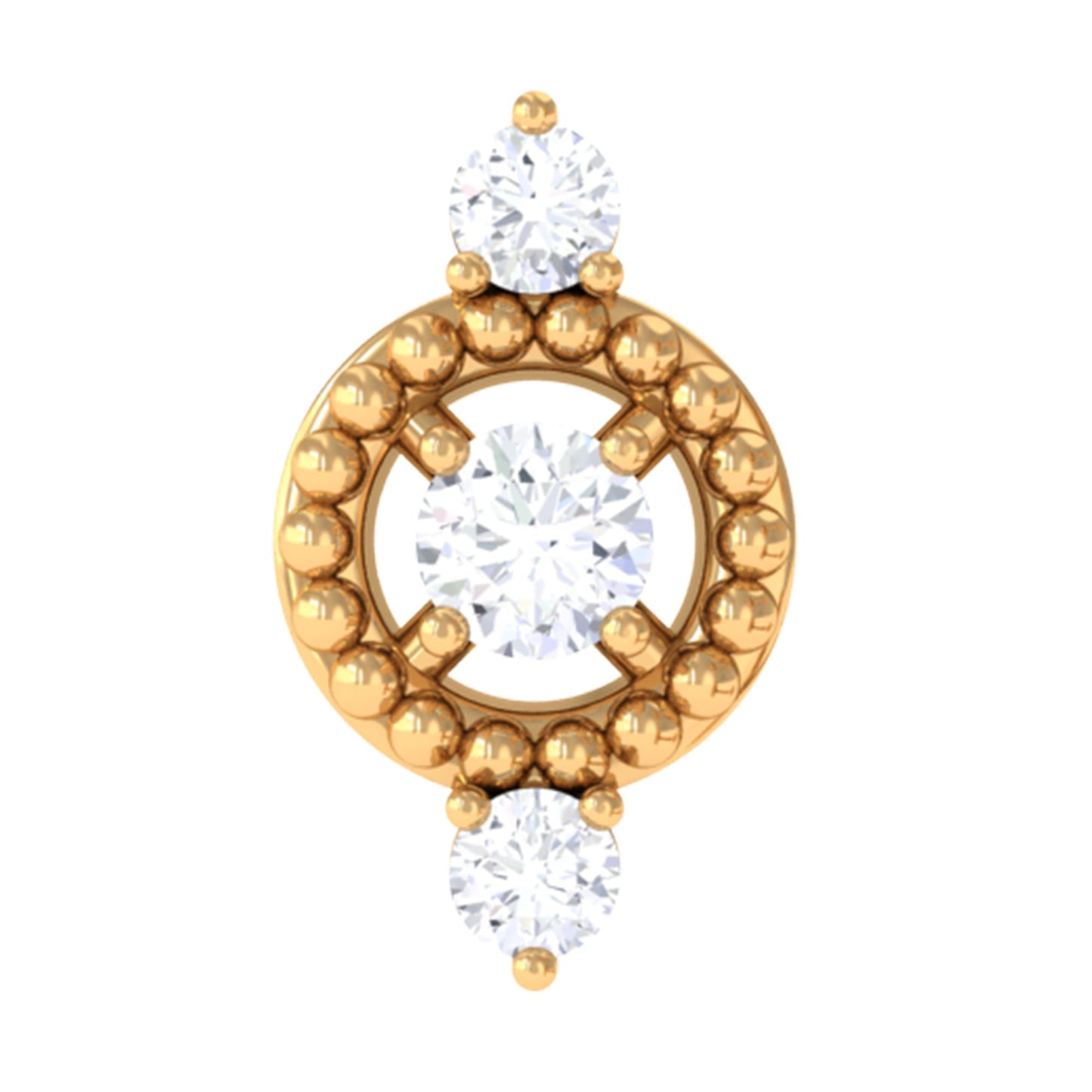 Unique Diamond Gothic Conch Earring for Women