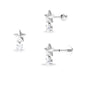 Exquisite Diamond Star Drop Earring for Helix Piercing