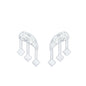Real Diamond Music Note Earring for Cartilage Piercing