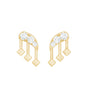 Real Diamond Music Note Earring for Cartilage Piercing