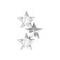 Genuine Round Diamond Three Star Cartilage Earring
