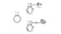 Round Diamond Beaded Circle Tragus Earring