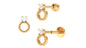 Round Diamond Beaded Circle Tragus Earring