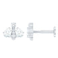 Pear Cut Moissanite Bee Earring for Cartilage Piercing