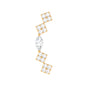 Elegant Diamond Ear Crawler Earring for Helix Piercing