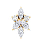 Marquise Diamond Cluster Flower Earring with Flat Back