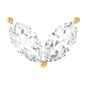 Marquise Diamond Two Stone Earring for Tragus Piercing