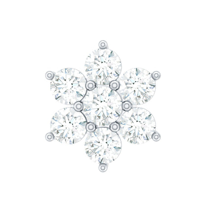 Simple Diamond Flower Cartilage Earring