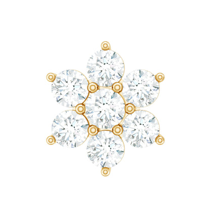 Simple Diamond Flower Cartilage Earring