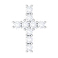 Minimalist Diamond Cross Cartilage Earring