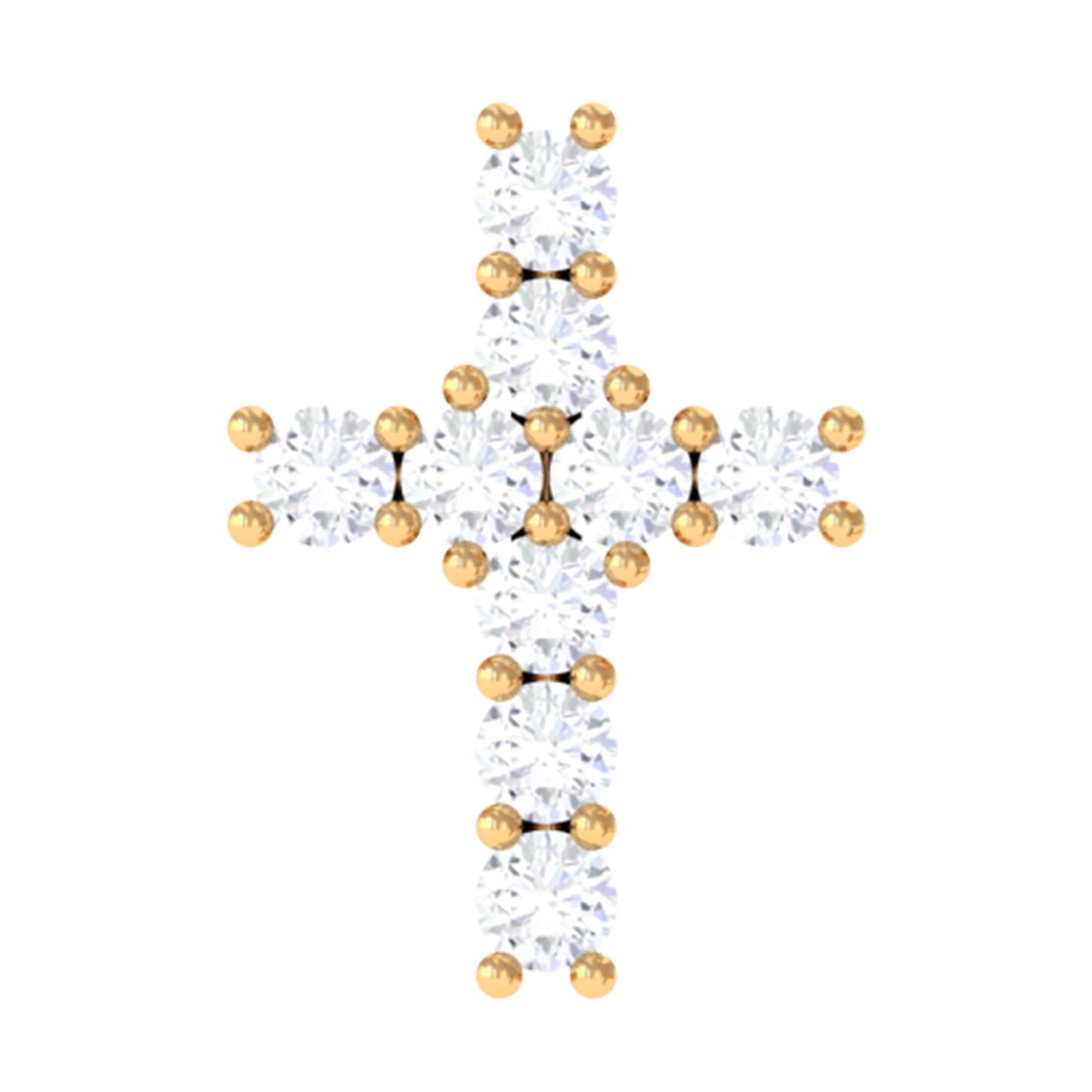 Minimalist Diamond Cross Cartilage Earring