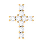 Minimalist Diamond Cross Cartilage Earring