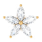 Marquise Diamond Floral Upper Lobe Earring