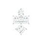 Princess Cut Diamond Helix Piercing Earring for Women