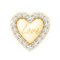 Cute Diamond Love Heart Earring for Helix Piercing