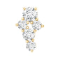 Certified Diamond Cluster Cartilage Piercing Earring