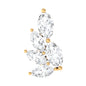 Nature Inspired Marquise Diamond Cluster Earring for Helix