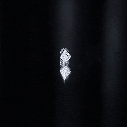 Modern Kite Shape Diamond Helix Earring