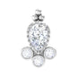Minimal Diamond Tragus Earring in Beaded Bezel Setting