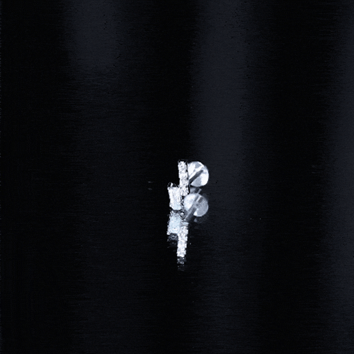 Minimalist Diamond Tragus Piercing Earring