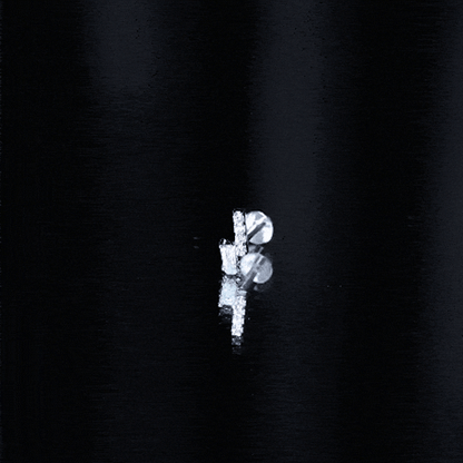 Minimalist Diamond Tragus Piercing Earring