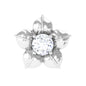 Minimal Diamond Flower Earring for Helix Piercing