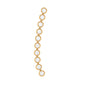 Diamond Ear Climber Earring for Cartilage Piercing