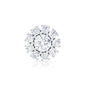 Certified Diamond Cluster Stud Earring with Flat Back