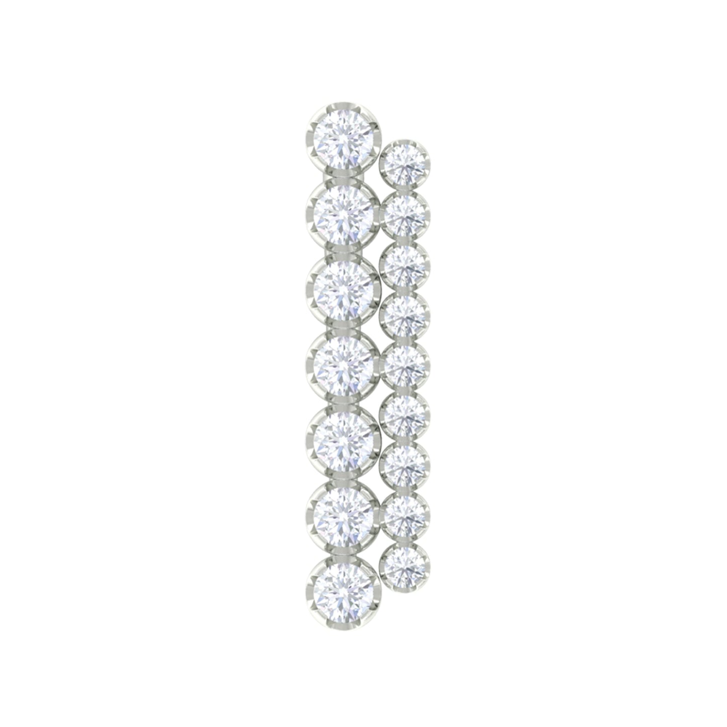Diamond Ear Climber Cartilage Earring