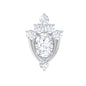 Diamond Floral Cluster Earring for Upper Lobe Piercing