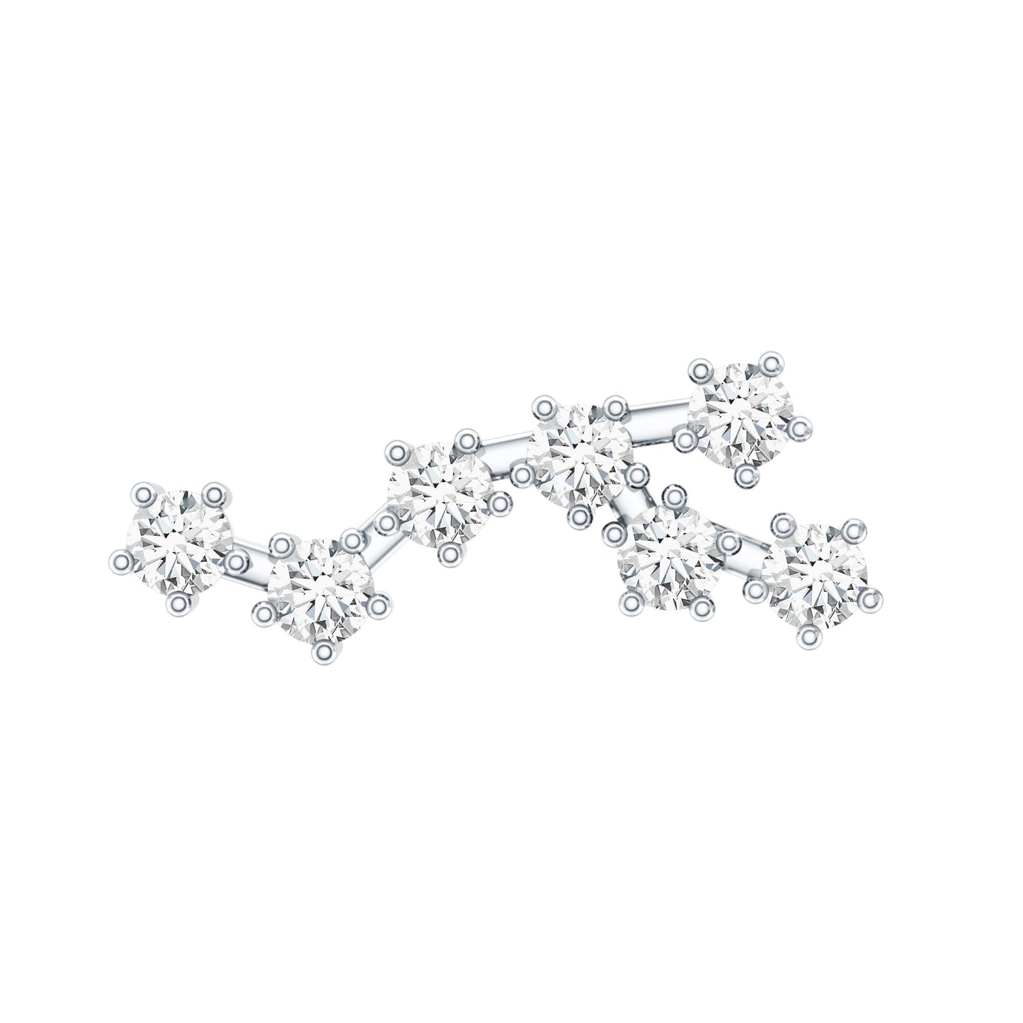 Diamond Virgo Constellation Earring for Cartilage Piercing