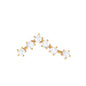 Diamond Pisces Zodiac Earring for Cartilage Piercing
