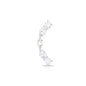Pear Diamond Ear Crawler Earring for Helix Piercing