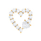 Diamond Heart Shape Cartilage Earring