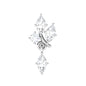 Marquise Moissanite Cartilage Dangle Earring