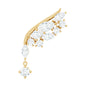 Unique Moissanite Wing Earring for Cartilage Piercing