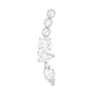Certified Moissanite Designer Crawler Earring