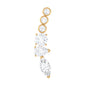 Certified Moissanite Designer Crawler Earring