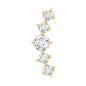 Graduated Style Diamond Crawler Earring for Women