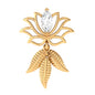 Marquise Moissanite Lotus Drop Earring for Cartilage Piercing